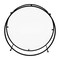 Flash Furniture Round Glass Coffee Table with Matte Black Frame NAN-JN-21750CT-BK-GG - alternate 2